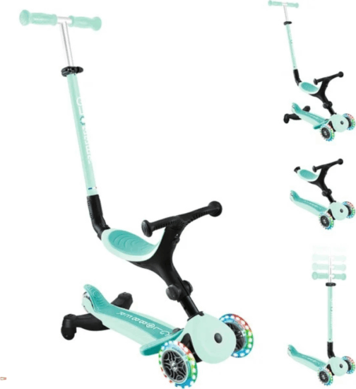 Globber Go-Up Világító 3 az 1-ben Gyerek járgány - Menta