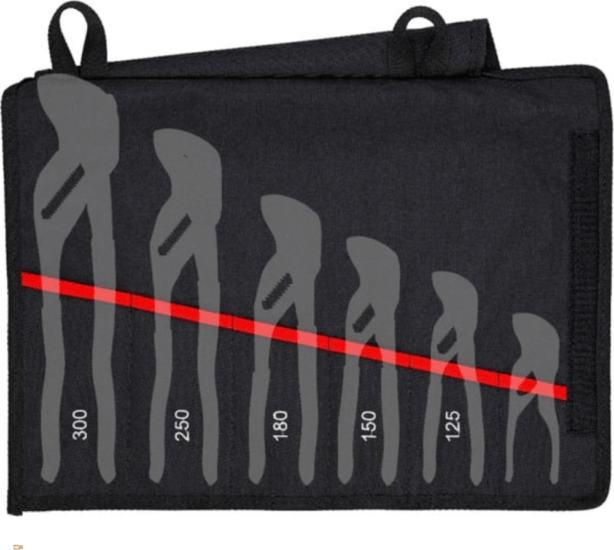 Knipex 00 19 55 S4 LE Szerszámos táska Fogókulcsokhoz 44 x 33cm - Fekete