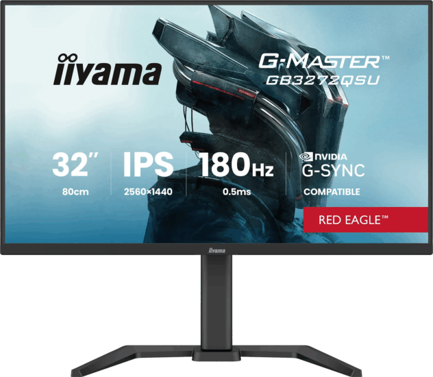 iiyama 31.5" GB3272QSU-B1 G-Master 16:9 QHD Fast IPS LED Gaming Monitor - Fekete