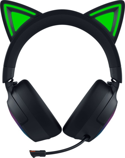 Razer Kraken Kitty V3 Pro Bluetooth RGB Gamer Fejhallgató Headset - Fekete