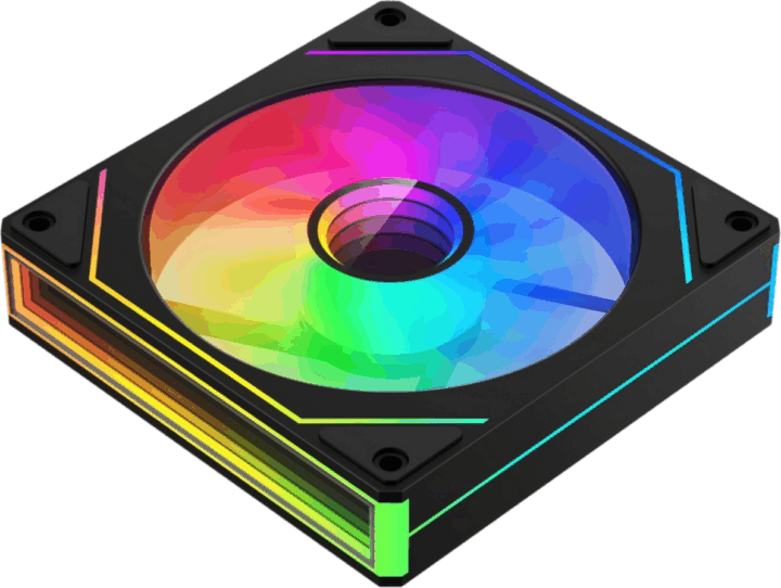 DeepCool CG530 120x120x25 PWM RGB Rendszerhűtő ventilátor - Fekete