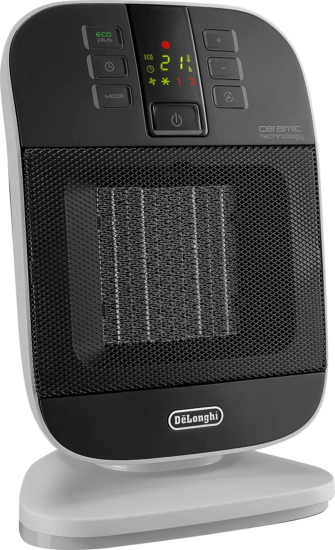 DeLonghi HFX60V20b Szabadonálló Elektromos Hősugárzó 2000W - Fehér / Fekete