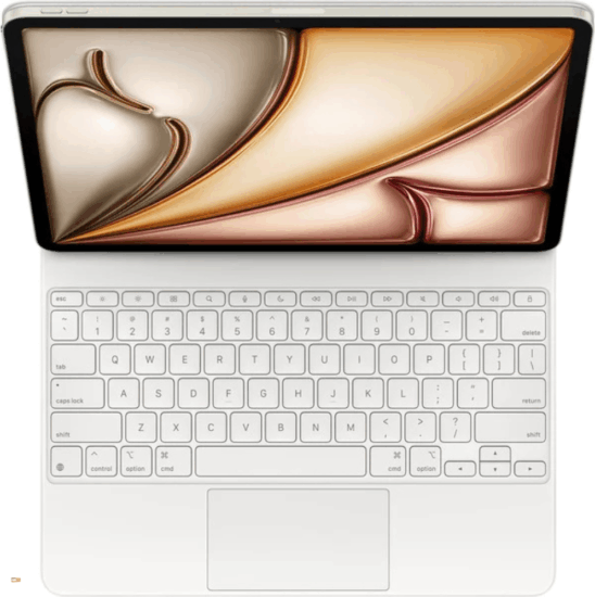 Apple Magic Keyboard iPad Air 13" Wireless USB-C Billenytűzet USA - Fehér