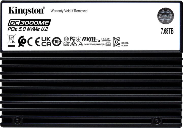 Kingston DC3000ME 7.68TB PCIe 5.0 NVMe U.2 SSD