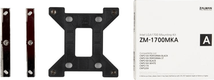 Zalman ZM-1700MKA Intel LGA1700 CPU Hűtő Adapter - Fekete