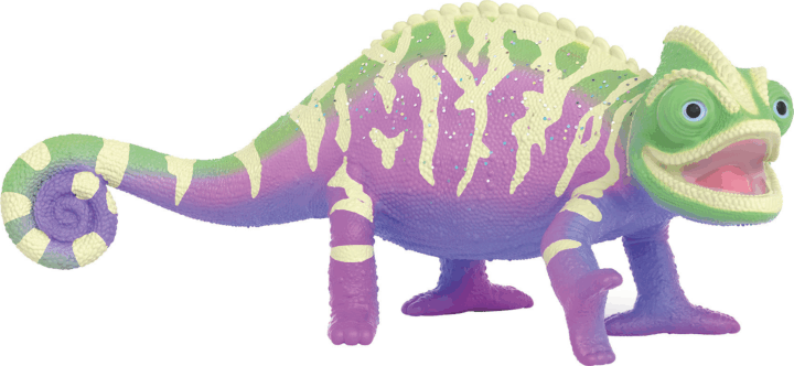 Schleich 14957 A mágikus állatok iskolája Caspar a kaméleon szivárvány színeiben játékfigura