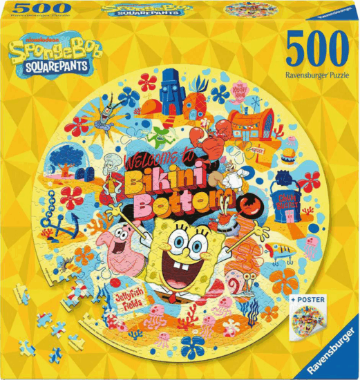 Ravensburger Spongebob Kör alakú 500 darabos puzzle