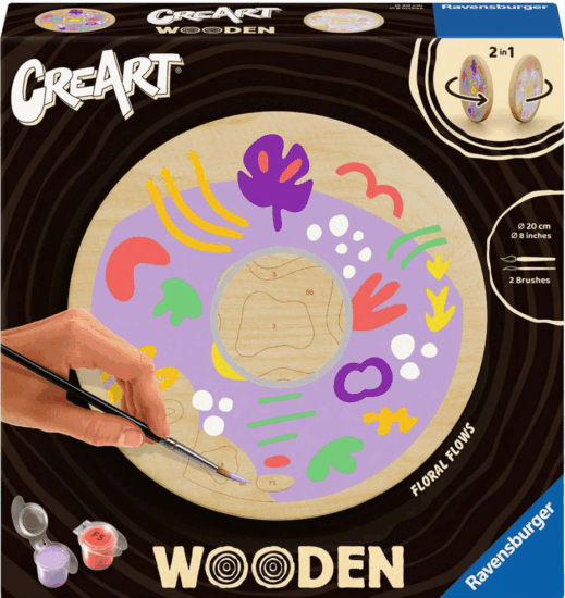 Ravensburger 25920 CreArt Wooden Festés számok szerint fára - Virágok