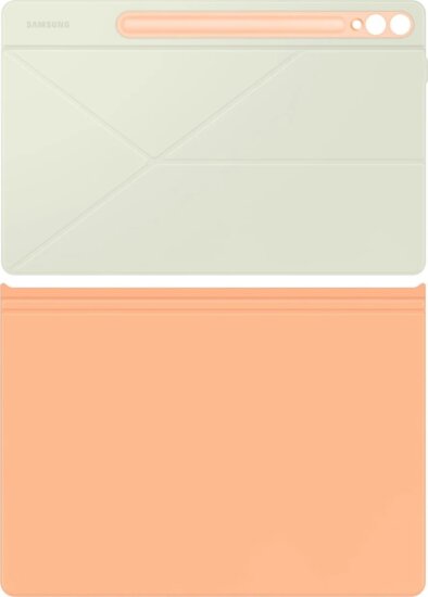 Samsung Galaxy Tab S9 FE+ / S9+ / S10+ 11" Tablet tok - Narancs / Krém