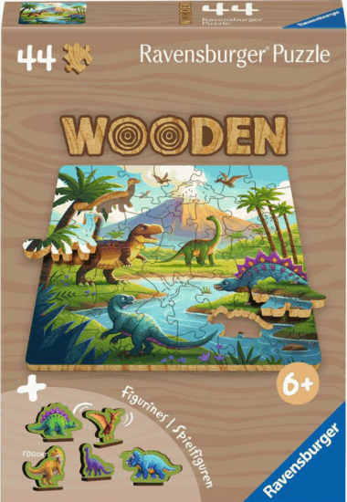 Ravensburger Wooden Dinoszaurusz világ 44 darabos Fa puzzle Ravensburger Wooden Dinoszaurusz világ 44 darabos Fa puzzle