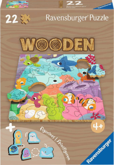 Ravensburger Wooden Tengeri állatok 22 darabos Fa puzzle