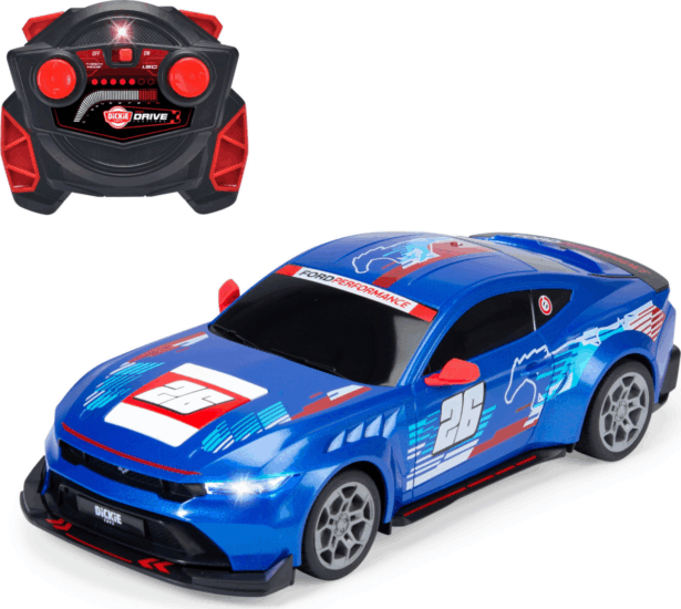 Dickie Toys RC Ford Mustang Távirányítós autó 29cm - Kék