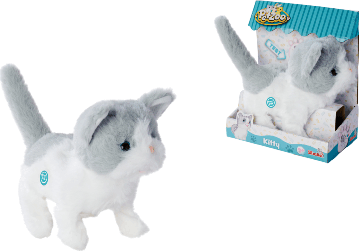 Simba PetZoo Kitty Interaktív plüssfigura 19cm