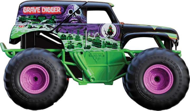 Spin Master Monster Jam Smash "n Bash Grave Digger Távirányítós monster truck 1:15