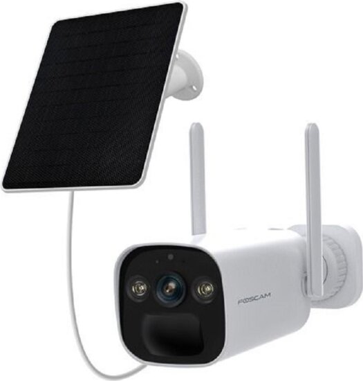 Foscam BP4 3.3mm 4MP kültéri és beltéri WiFi Bullet kamera + napelem - Fehér