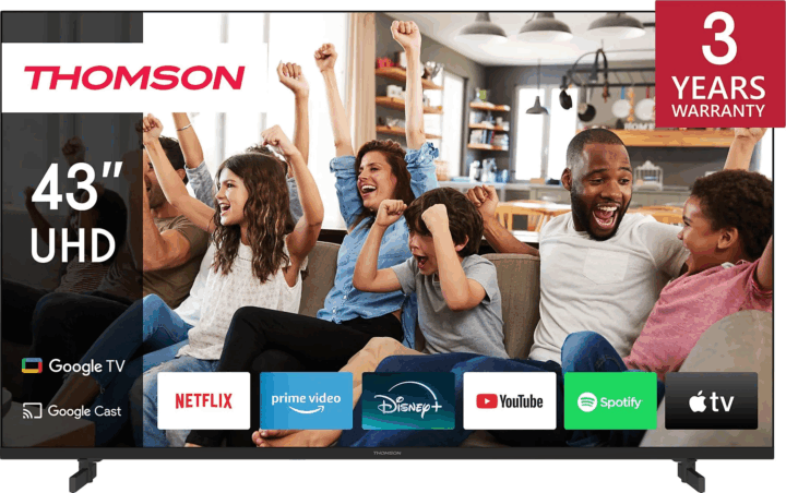 Thomson 43" 43UG4S14 16:9 4K UltraHD LED Smart Google TV