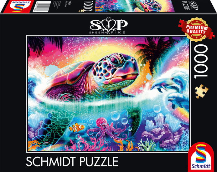 Schmidt Spiele Sheena Pike Neon teknős 1000 darabos Puzzle