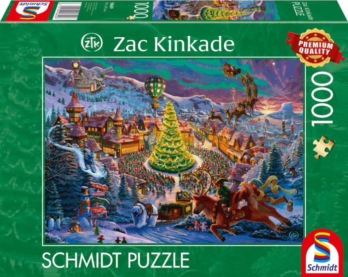 Schmidt Spiele Zac Kinkade Karácsonyi világ 1000 darabos Puzzle Schmidt Spiele Zac Kinkade Karácsonyi világ 1000 darabos Puzzle