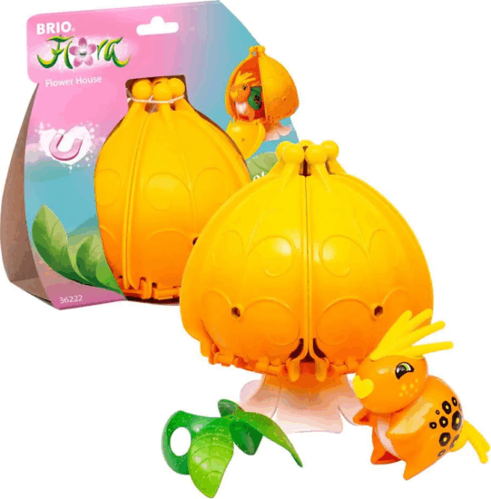 BRIO Flora 36222 Körhinta Marigold Virágházzal és Játékfigurával