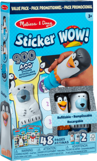 Spin Master Melissa & Doug Sticker WOW! 2 db-os Matricabélyegző készlet - Jegesmedve/Pingvin Spin Master Melissa & Doug Sticker WOW! 2 db-os Matricabélyegző készlet - Jegesmedve/Pingvin