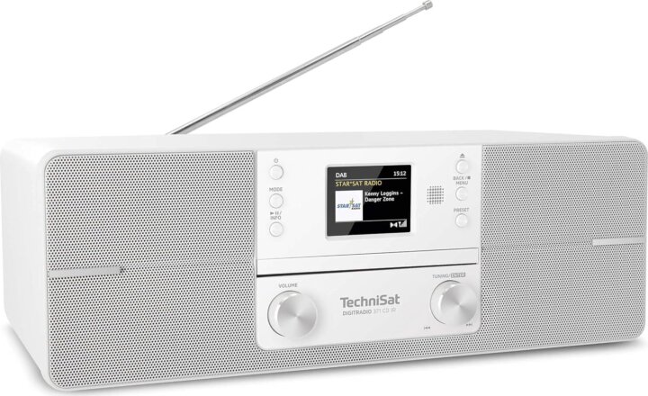 Technisat DigatRadio 372 CD IR DAB+ FM Asztali CD Rádió - Ezüst