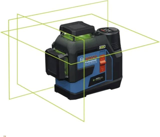 Bosch 0601065401 Akkumulátoros Lézeres szintező készlet kofferben max 100m - Kék/Fekete