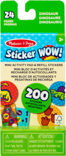 Spin Master Melissa & Doug - Sticker WOW! matrica utántöltő készlet - Dinoszaurusz