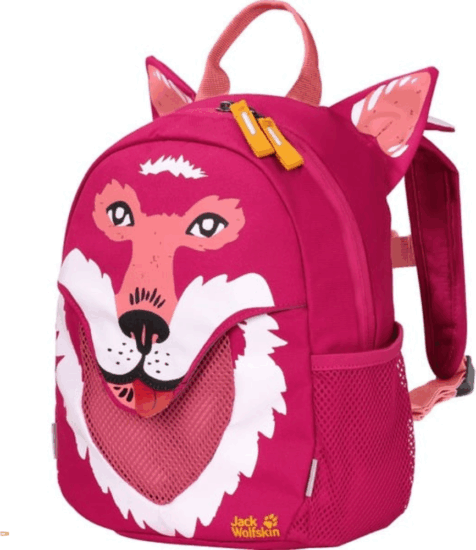Jack Wolfskin Gyermek Farkas mintás hátizsák 4L - Rózsaszín