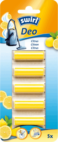 Swirl 18522 Általános porszívó illatosító rúd citromos illattal (5 db / csomag)