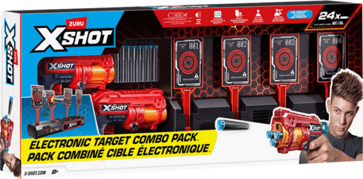 Zuru XSHOT 36840 Céltábla + 2 db Szivacslövedékes Pisztoly Készlet Zuru XSHOT 36840 Céltábla + 2 db Szivacslövedékes Pisztoly Készlet