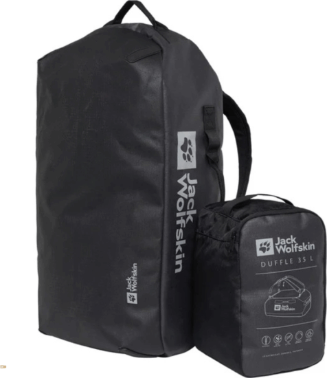 Jack Wolfskin Vízálló Hátizsák és Utazótáska 35L - Antracit Jack Wolfskin Vízálló Hátizsák és Utazótáska 35L - Antracit