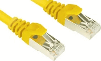 Sharkoon S/FTP Cat6 RJ45 250MHz Patch Kábel 1.5m - Sárga