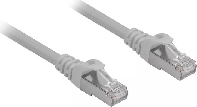 Sharkoon S/FTP Cat6a RJ45 500MHz Patch Kábel 0.25m - Szürke