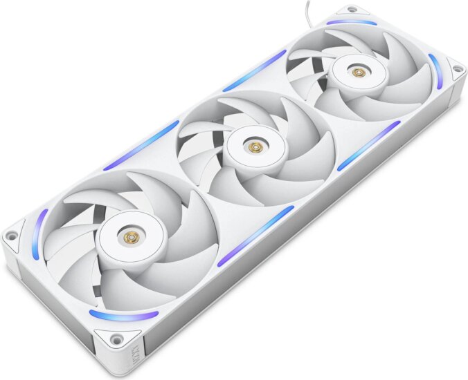 NZXT Performance Fan F360X 120mm PWM RGB Rendszerhűtő ventilátor 3db - Fehér