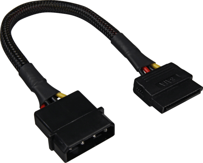 Sharkoon SATA Kábel 0.5m (4pin Molex - SATA) Sharkoon SATA Kábel 0.5m (4pin Molex - SATA)
