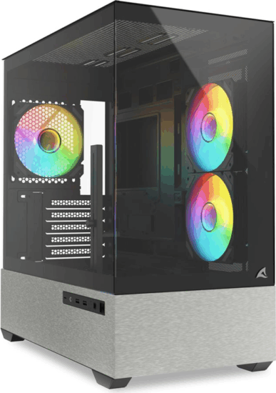 Sharkoon MK7 ARGB Midi Torony Számítógépház - Fekete Sharkoon MK7 ARGB Midi Torony Számítógépház - Fekete