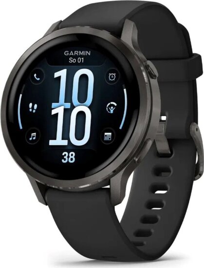 Garmin Venu 4 Női AMOLED Okosóra 41mm Fekete Szilikon szíjjal - Fekete Garmin Venu 4 Női AMOLED Okosóra 41mm Fekete Szilikon szíjjal - Fekete