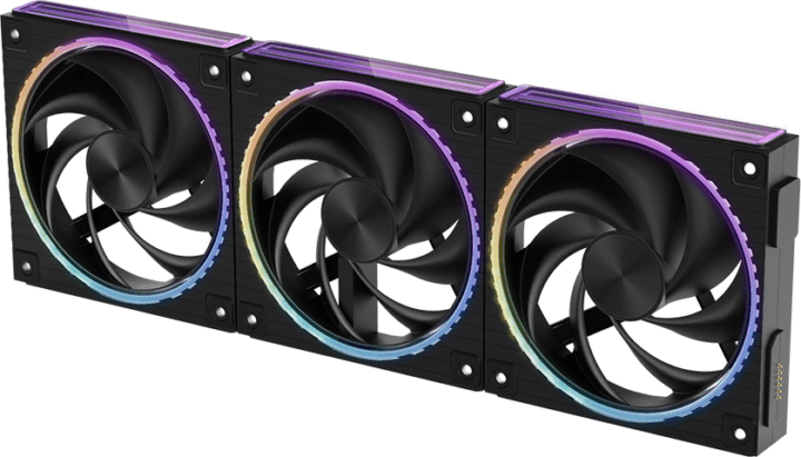 Zalman ZM-DF120 A3 ARGB PWM 120mm rendszerhűtő ventilátor 3db - Fekete