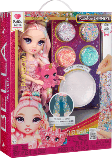 MGA Entertainment Rainbow High Shimmers Bella Divatbaba slimmal