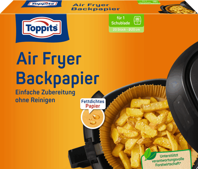 Melitta Toppits 4-8L AirFryer Forrólevegős sütő papír Melitta Toppits 4-8L AirFryer Forrólevegős sütő papír