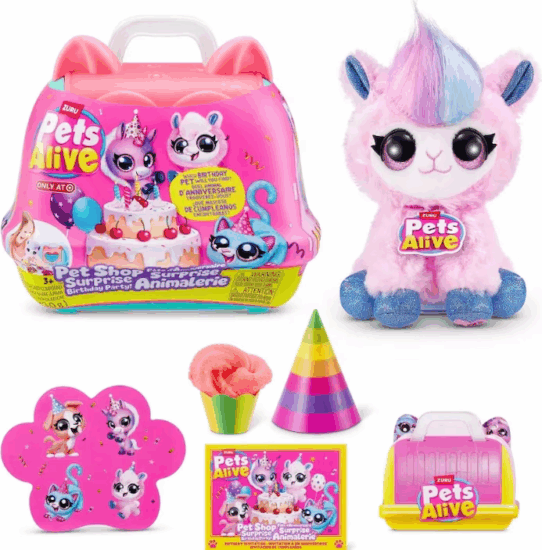 Zuru Pets Alive Pet Shop Szülinapi Meglepetés Kisállat Plüssfigura 15cm Zuru Pets Alive Pet Shop Szülinapi Meglepetés Kisállat Plüssfigura 15cm
