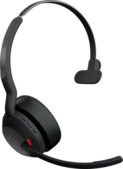 Jabra Evolve2 55 Wireless vagy Vezetékes Mono Fejhallgató Headset - Fekete