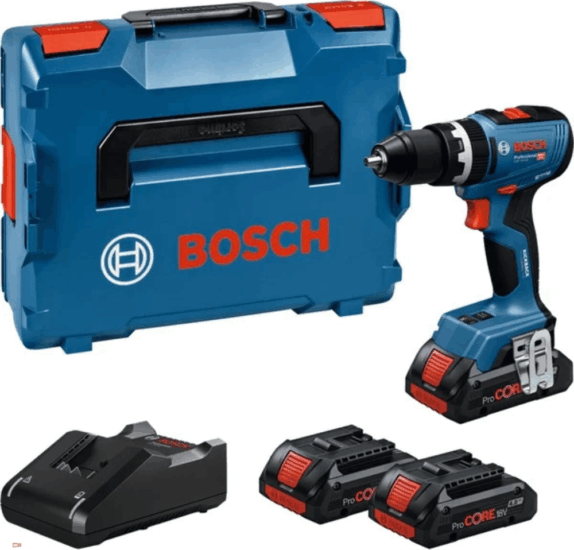 Bosch GSB 18V-65 Professional Akkus ütfefúró-csavarozó + 2x 18V Akkumulátor + Koffer