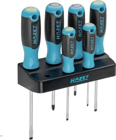 Hazet 811SH-1/7 Csavarhúzó készlet fali tartóval (7db/csomag)