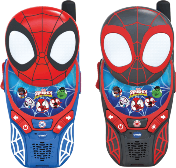 VTech Pókember és szuper barátai 2 darabos Walkie-Talkie szett - Piros/Kék