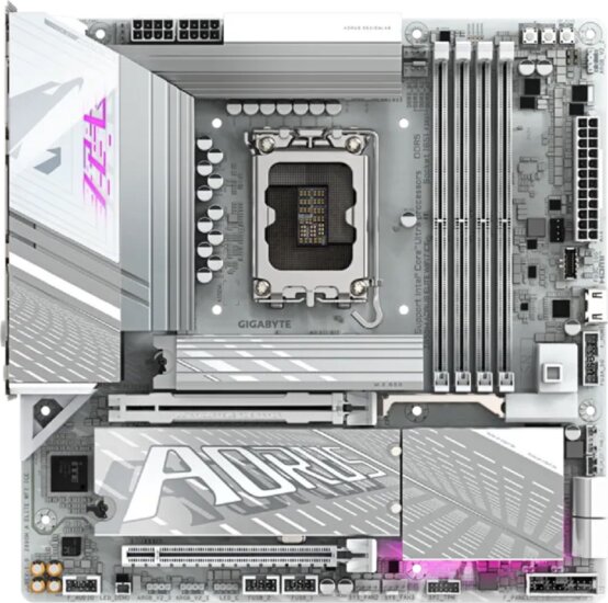 GigaByte Z890M AORUS ELITE WIFI7 ICE DDR5 Socket LGA1851 ATX Alaplap