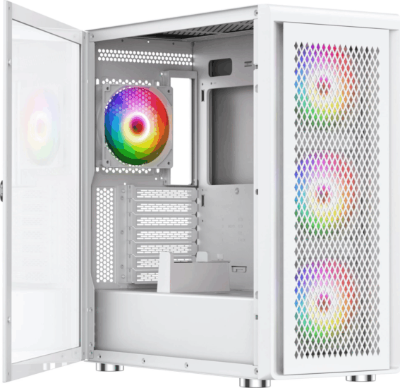 Silentware Air 100 Midi Torony Számítógéphéz + 4db 120mm ventilátor - Fehér Silentware Air 100 Midi Torony Számítógéphéz + 4db 120mm ventilátor - Fehér