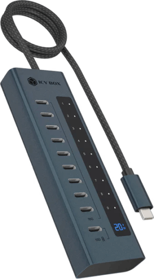 ICY BOX IB-HUB1450-C31 10 ports USB 3.2 Gen 2 Type-C HUB (10x USB-C 3.2)