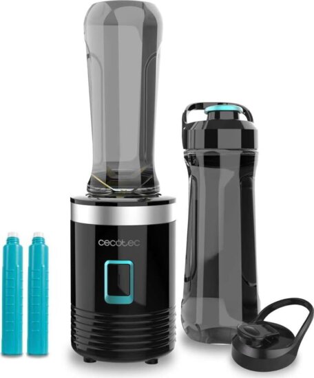 Cecotec Power Titanium 350 EasyGo Hordozható Turmixgép + 2 palack 0,6L / 350 Watt - Fekete Cecotec Power Titanium 350 EasyGo Hordozható Turmixgép + 2 palack 0,6L / 350 Watt - Fekete