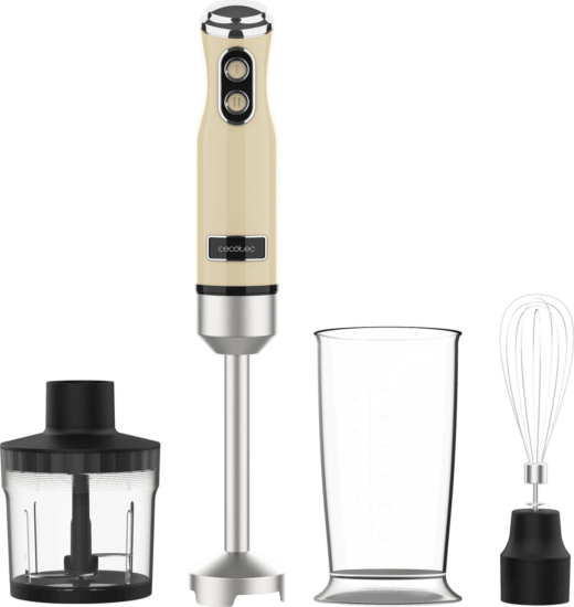 Cecotec Power RetroYellow kézi Botmixer készlet 1200W - Sárga